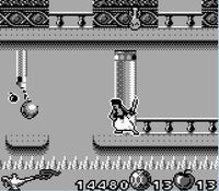 une photo d'Ã©cran de Aladdin sur Nintendo Game Boy